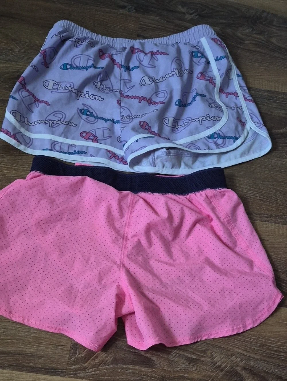 LOT OF 4 Girls Athletic Running Shorts Adidas Nike Champion Reebok L / XL 12-16